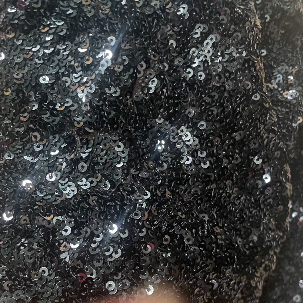 Zara Black Sequin flare pants - Elegant Evening Wear - Picture 4 of 6